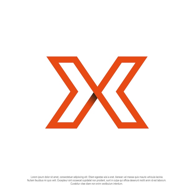 Vecteur conception du logo x