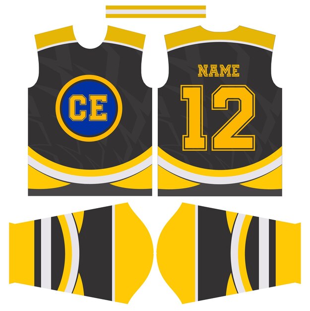 Conception Du Maillot De L'équipe Américaine De Hockey Pour La Sublimation Ou Conception Du Maillot De Sport Américain