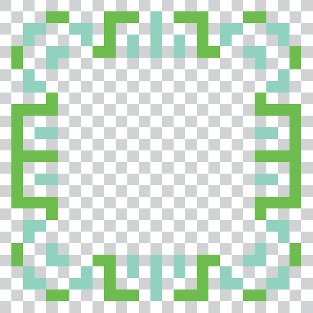 conception du modèle de bordure du cadre de pixel art