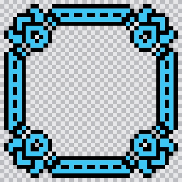 conception du modèle de bordure du cadre de pixel art