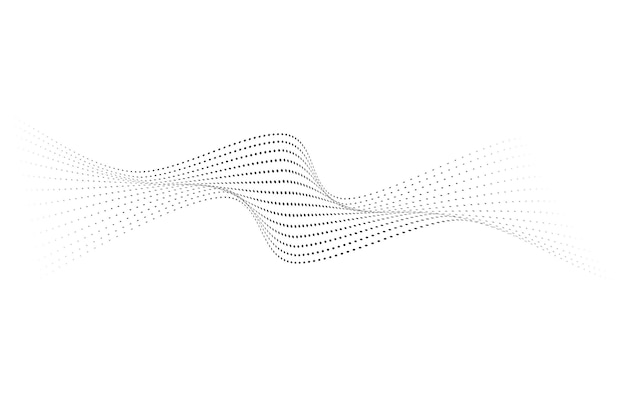 Conception du motif de demi-tone d'onde Arrière-plan