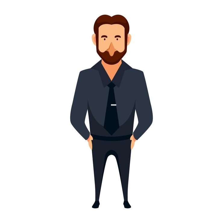 Vecteur conception du personnage de l'homme d'affaires