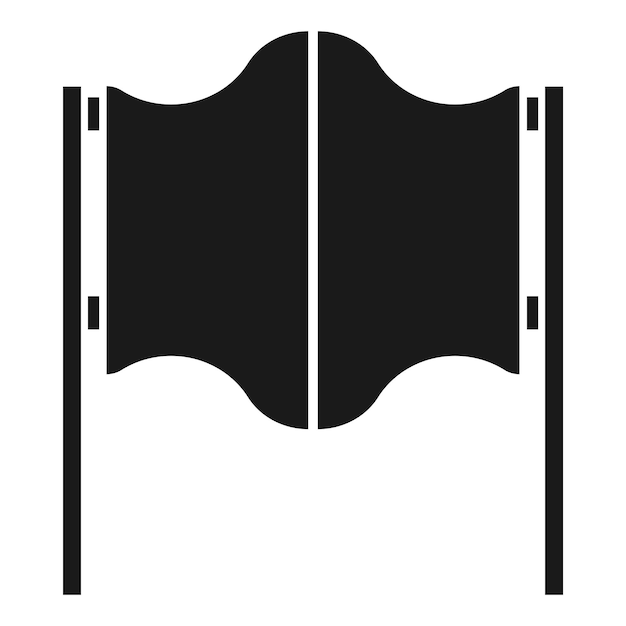 Vecteur la conception du symbole d'illustration vectorielle de l'icône de la porte du salon