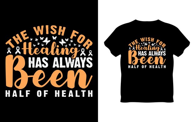 Conception du t-shirt de la Journée mondiale contre le cancer