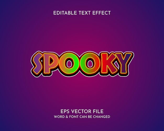 Conception d'effet de texte effrayant