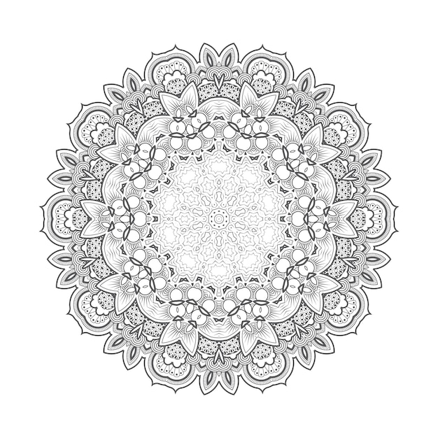 Conception élégante De Mandala D'art En Ligne