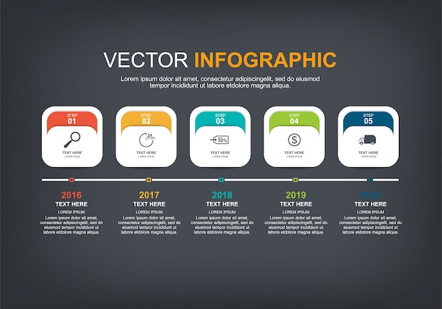 Conception D'éléments Infographiques Avec Options