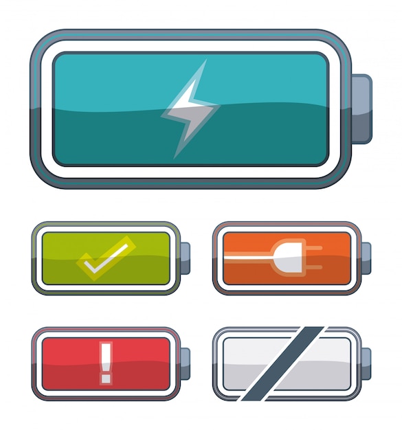 Vecteur conception énergétique de la batterie.