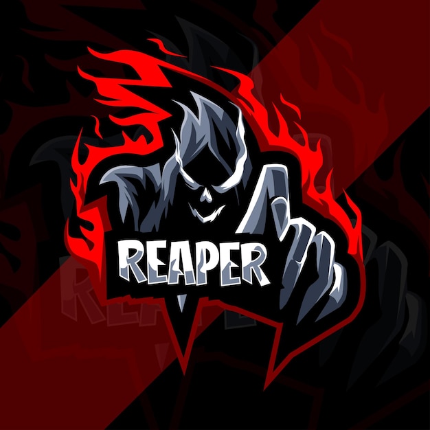 Conception D'esport Logo Mascotte Reaper