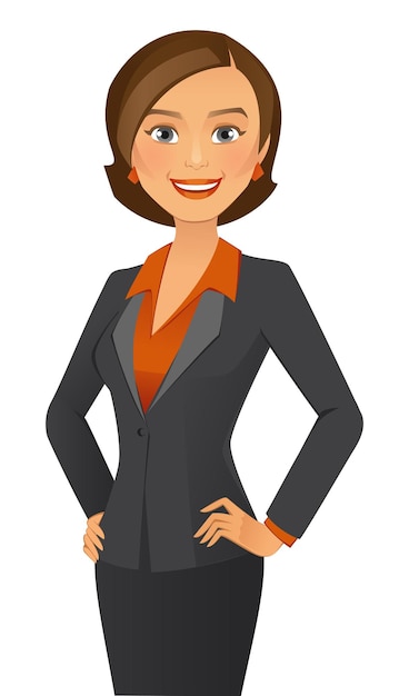La conception d'une femme d'affaires dans l'illustration vectorielle