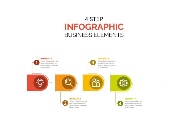 Conception de flèche infographique vectorielle avec 6 options ou étapes Infographie pour concept d'entreprise
