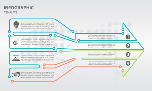 Conception De Flèche Infographique