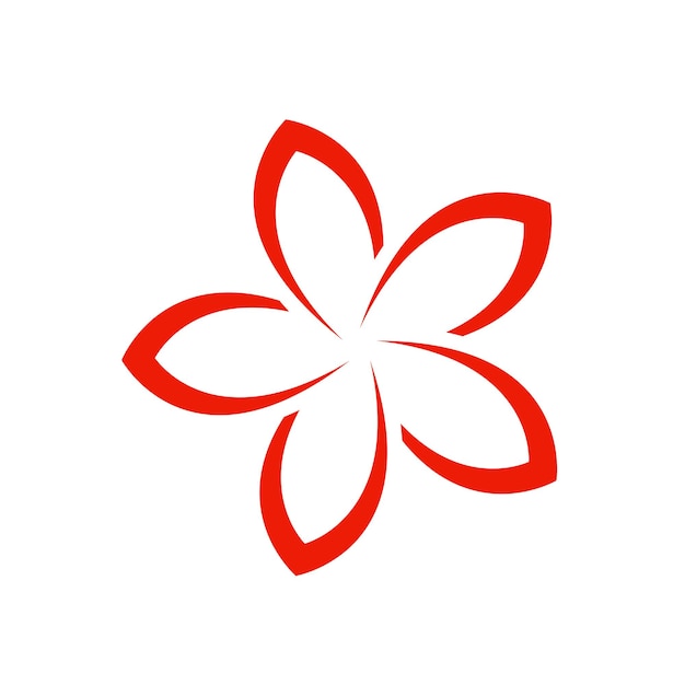 Vecteur conception de fleur logo illustration vectorielle