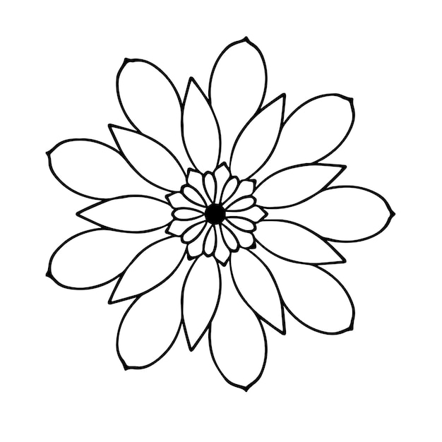 conception florale abstraite de Mandala Illustration