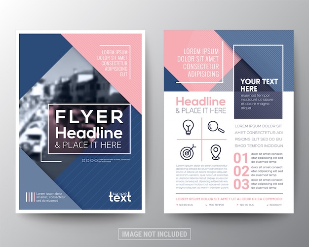 Vecteur conception de flyer brochure vector modèle de layout