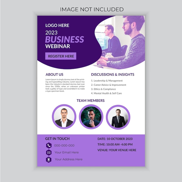 Conception de flyer d'entreprise