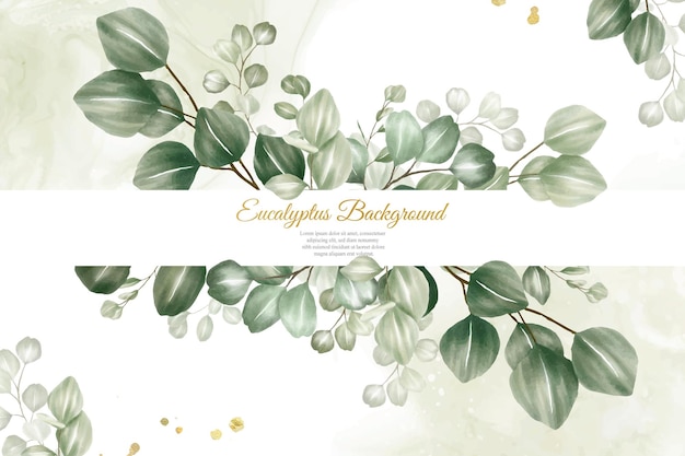 Conception De Fond Arrangement Floral Aquarelle Verdure