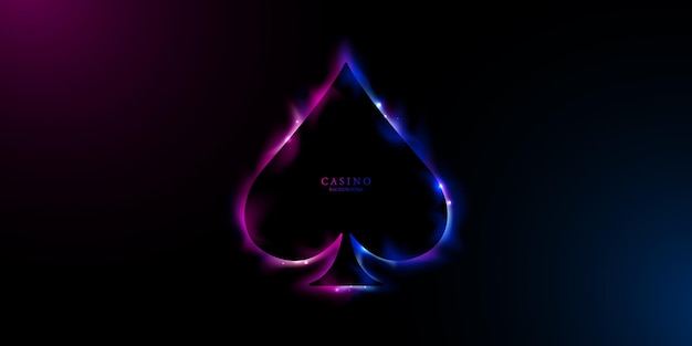 Conception de fond de casino pour les modèles de jeu de bannière illustration vectorielle de luxe