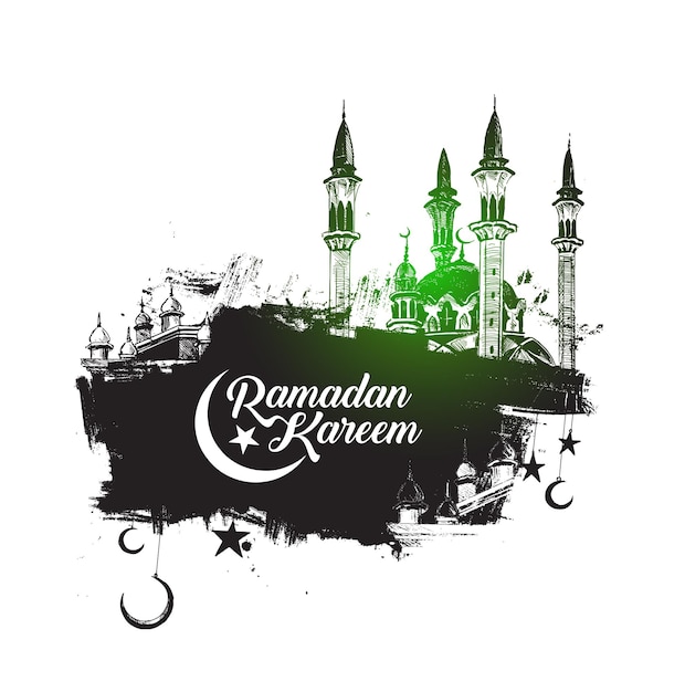 Conception de fond du festival musulman Eid Mubarak