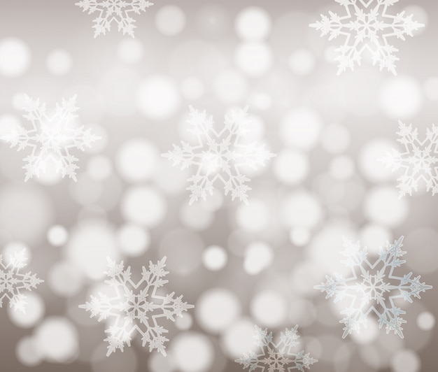 Conception de fond avec des flocons de neige