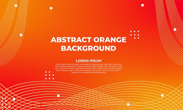 Conception De Fond Géométrique Dégradé Orange Abstrait