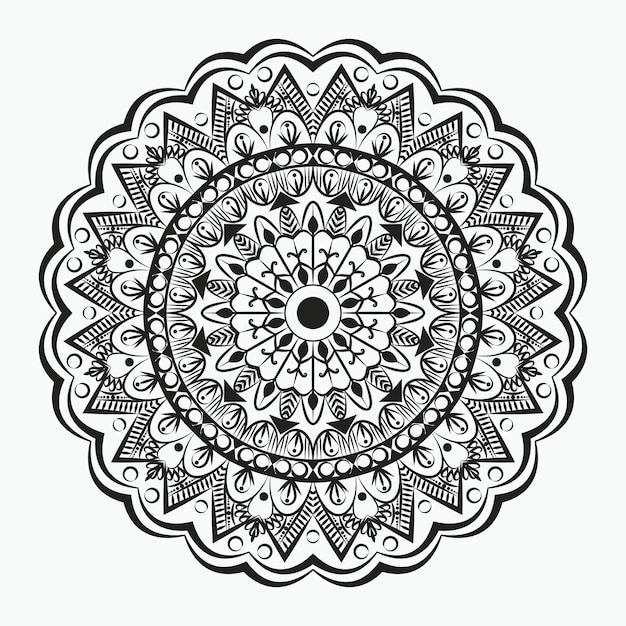 Vecteur conception de fond ornemental de mandala de luxe avec un style islamique arabesque royal doré