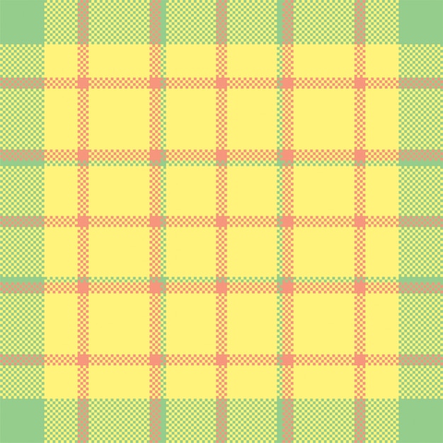 Conception De Fond De Pixel. Plaid De Modèle Sans Couture Moderne. Tissu à Texture Carrée. Textile écossais Tartan. Ornement De Madras De Couleur De Beauté.