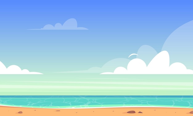 Conception de fond plat de plage