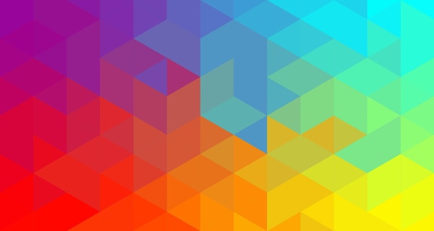 Vecteur conception de fond de polygone de couleurs abstraites