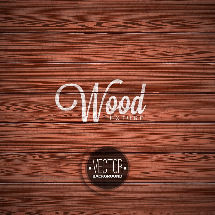 Vecteur conception de fond de texture de bois vectoriel. illustration décorative en bois foncé et foncé.