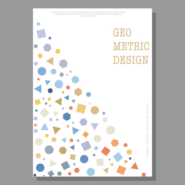 Conception de formes géométriques colorées Mise en page pour la conception de la couverture bannière affiche carte postale et design d'entreprise L'idée de créativité intérieure et décorative