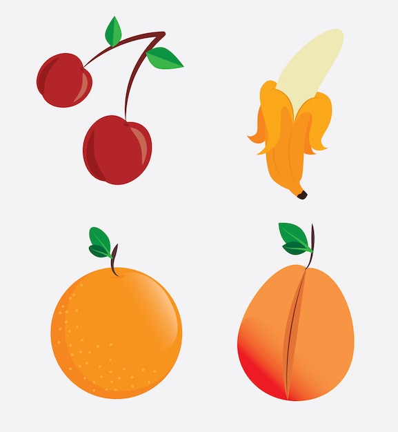 Vecteur conception de fruits