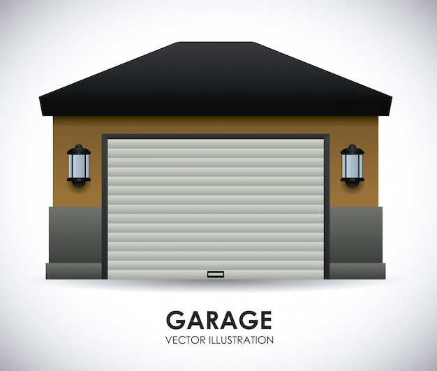 Vecteur conception de garage