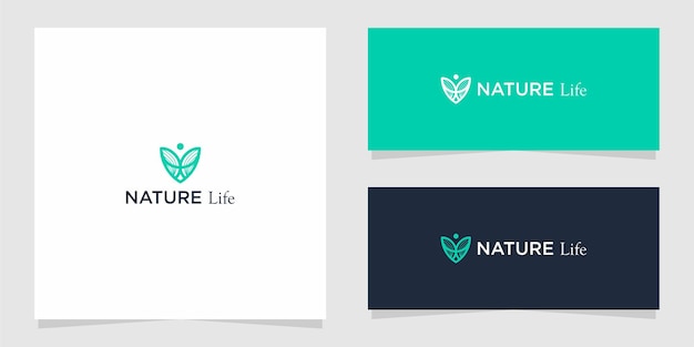 La Conception Graphique Du Logo Nature Life Pour D'autres Utilisations Est Très Appropriée Pour Une Utilisation