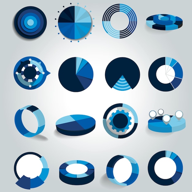 Conception De Graphiques à Secteurs éléments D'infographie Modifiables Simplement En Couleur