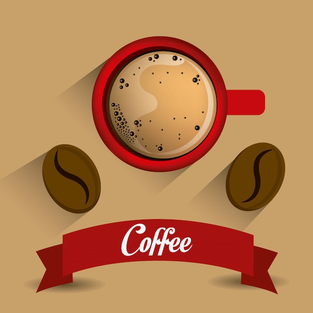 Conception de l&#39;heure du café.