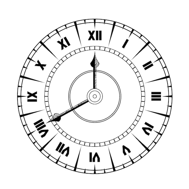 Conception D'horloge Romaine