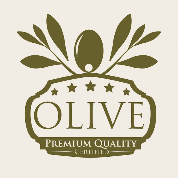 Vecteur conception à l'huile d'olive