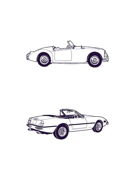 Conception D'icône Avant De Voiture Isolée Sur Fond Blanc