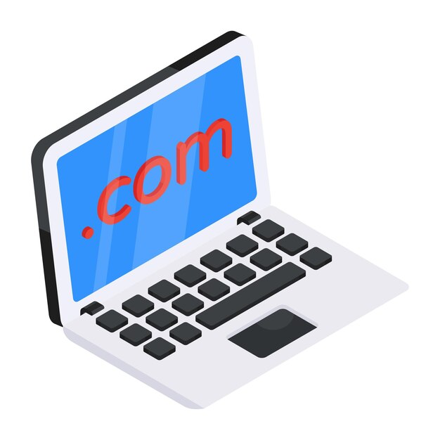 Une conception d'icône de domaine Web