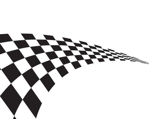 Vecteur conception d'icône de drapeau de course