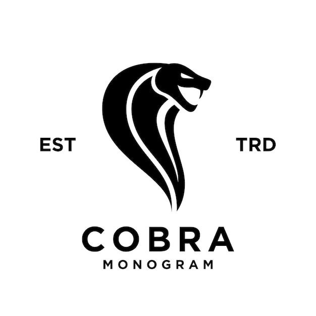 La conception de l'icône du logo de Cobra Snake