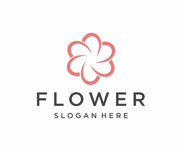 Conception d'icône de fleur de lotus de logo d'entreprise de spa Vector