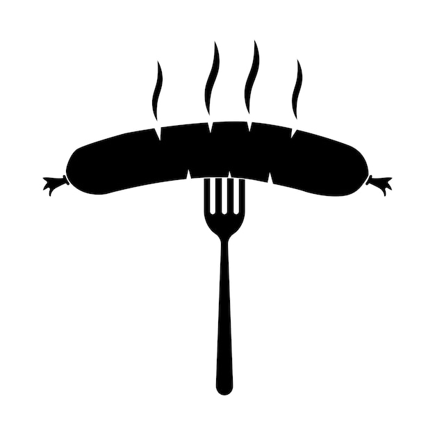 conception de l'icône de la saucisse