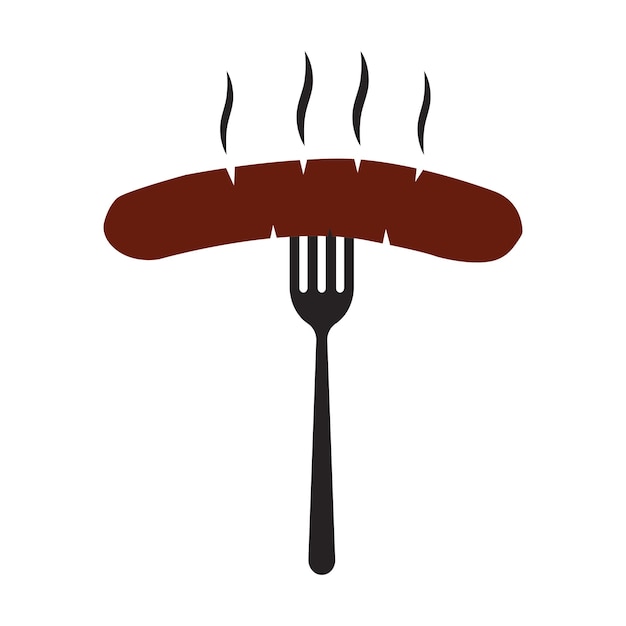 conception de l'icône de la saucisse