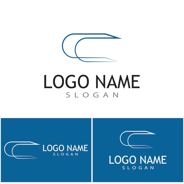 Conception De L'icône Vecteur Lettre C Logo Template