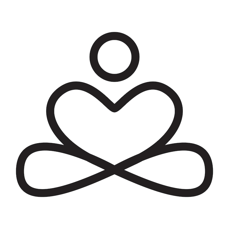 Vecteur conception d'icône de vecteur de pose de yoga icône plate