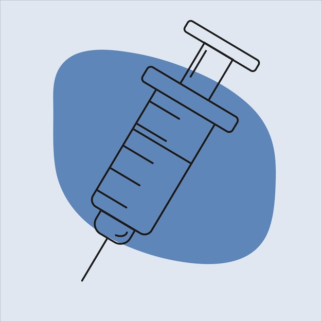 Vecteur conception d'une icône vectorielle d'une seringue