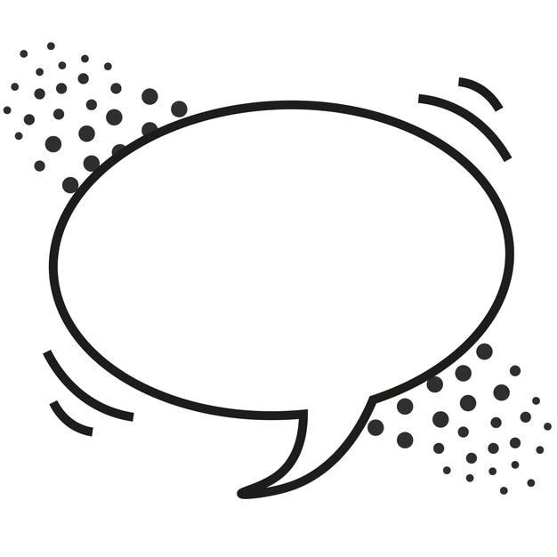 Conception d'illustration de bulles de parole