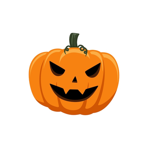 Conception d'illustration d'une citrouille d'Halloween